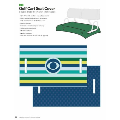 Microflex 2-Sided Golf Cart Seat Cover