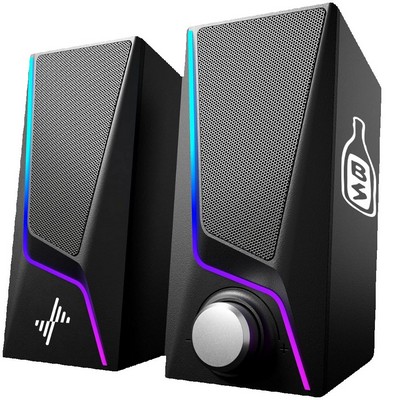 USB Powered PC Speakers with 6 Lighting Modes