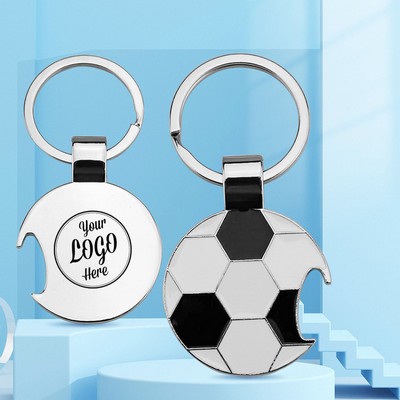 Custom Metal Soccer Bottle Opener For Soccer Fan Gift