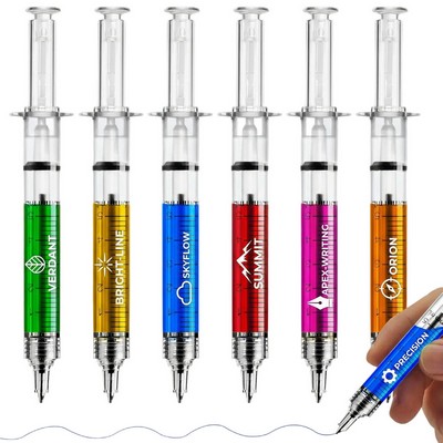 Custom Syringe Shaped Writing Pen