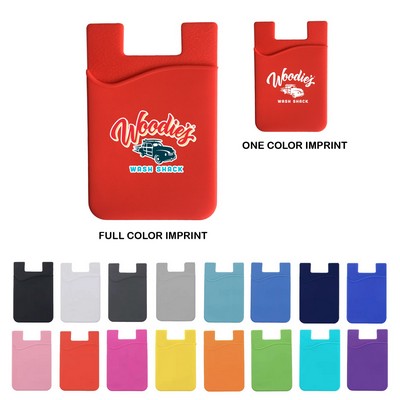 Adhesive Phone Wallet – Custom Logo Stick-On Card Holder for iPhone, Android, and Promotional Giveaw