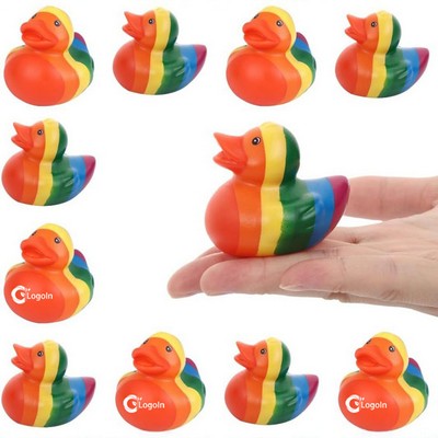 Rainbow Rubber Duck Cruise Rubber Duckie Bathtub Ducky Decorations