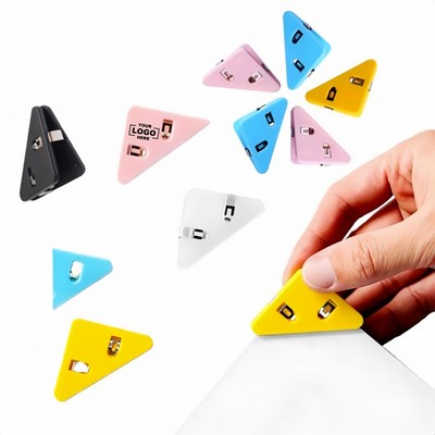 Triangular Book Page Corner Holder Clip