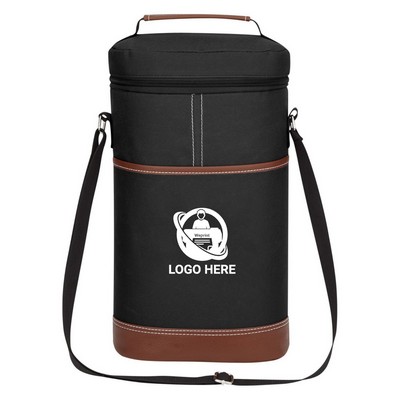 Insulated Double Bottle Wine Tote