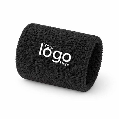 Embroidered Cotton Terry Wristband