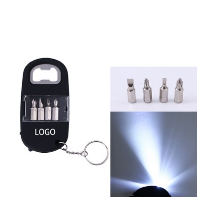 Multifunctional Bottle Opener Keychain