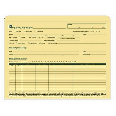 Standard Employee Folder