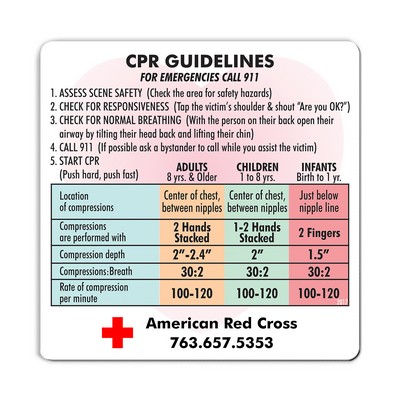 Health & Safety CPR Reference Magnet