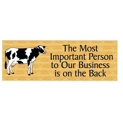 Cow Panoramic Photo Hand Mirror (1 5/8"x4 5/8")