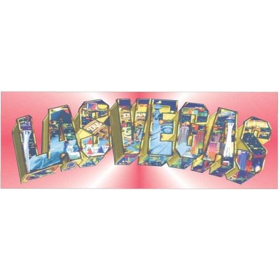 Las Vegas Collage Panoramic Photo Hand Mirror (1 5/8"x4 5/8")