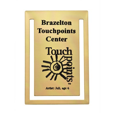 Gold Rectangle Bookmark