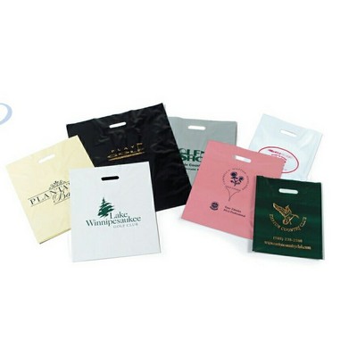 Patch Handle Plastic Bag Hot Stamped (20" x 20" x 5")