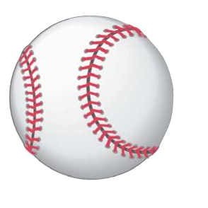 Baseball Promotional Magnet w/ Strip Magnet (4 Square Inch)