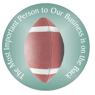 Football Circular Photo Hand Mirror (2½" Diameter)
