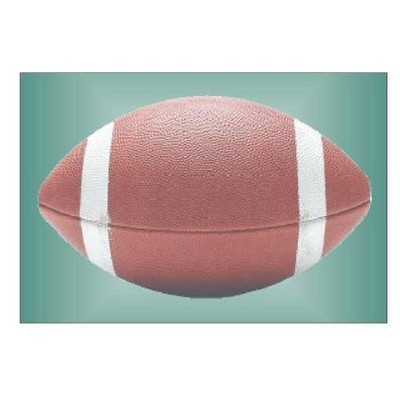 Football Rectangle Badge w/ Bar Pin (2"x3")