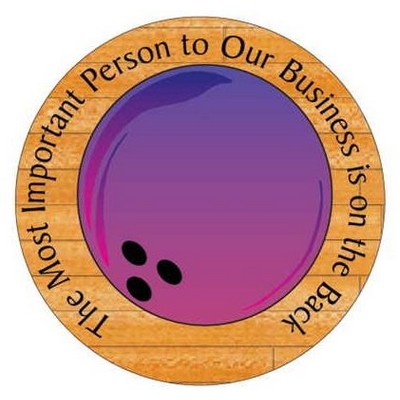 Purple Bowling Ball Photo Hand Mirror (2½" Diameter)