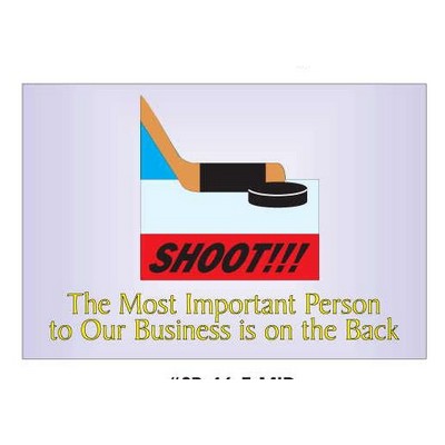 Hockey Puck & Stick Photo Hand Mirror (2"x3")