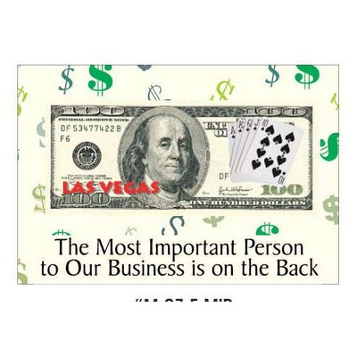 Las Vegas Royal Flush $100 Bill Photo Hand Mirror (2"x3")