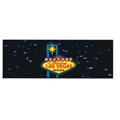 Las Vegas Sign Panoramic Badge w/ Bar Pin (1 5/8"x4 5/8")