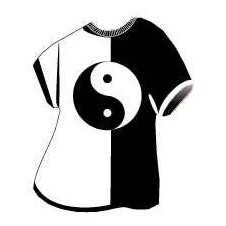 Yin Yang T-Shirt Mighty Mini Magnet