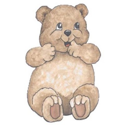 Bear Cub Magnet w/ Full Magnetic Back (6 Square Inch)