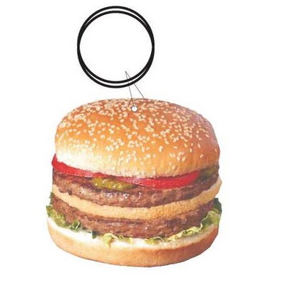 Double Meat Burger T Shirt Key Chain w/Mirrored Back (4 Square Inch)