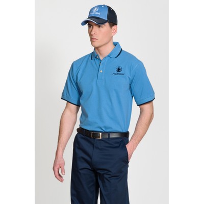Men's Rimini Polo Shirt w/Contrasting Stripe