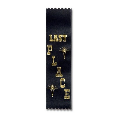 2"x8" Last Place Stock Lapel Award Ribbon