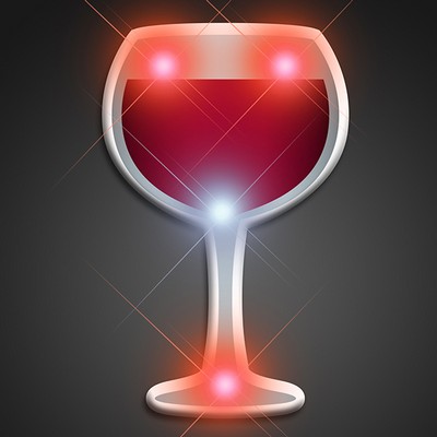 Wine Glass Pin Flashers - BLANK