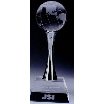 Medium Globe Award w/Base (4"x4"x10")