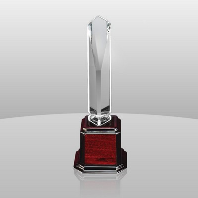 Elegant Obelisk Award (12"x4"x4")