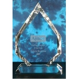 Medium Crystal Legend Trophy Award (9")