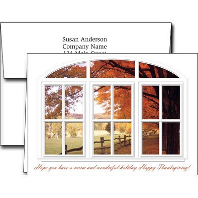 Thanksgiving Greeting Cards w/Imprinted Envelopes