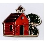 Stock Education Lapel Pins (School House)