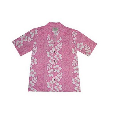 Hawaiian Shirt - 100% Cotton Poplin Tropical Print w/ Coconut Button Front (S - 3XL in-stock)