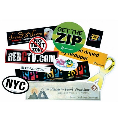 Stik-Withit® Bumper Sticker (3 3/4"x7 1/2")