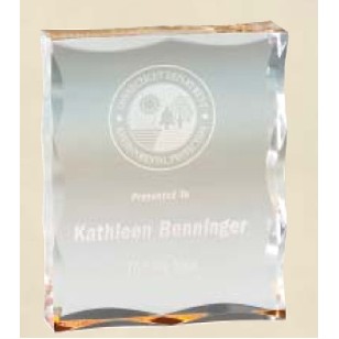 Scalloped Edge Acrylic Award (4"x5")