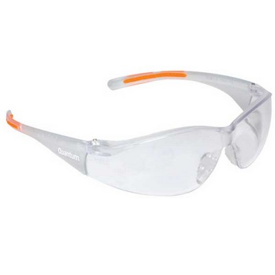 Clear Lightweight Wrap-Around Safety Glasses w/ Nose Piece