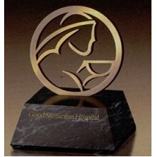 Bronze Custom Logo Award w/ Marble Base