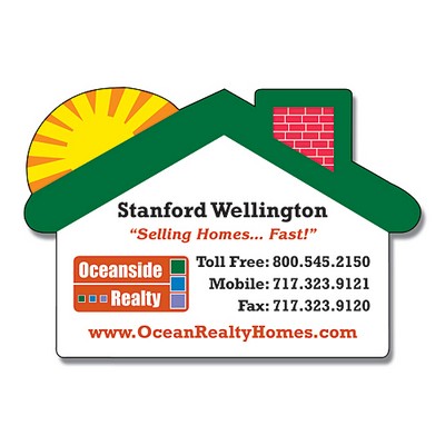 Magnet - House w/Round Corner (2.75x1.875) - 20 Mil