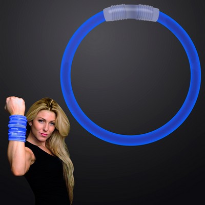 8" Blue Glow Bracelet - BLANK