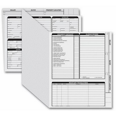 Real Estate Folders - Letter Size w/ Right Panel Checkslist