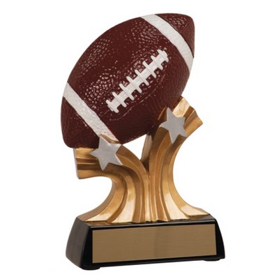 5" Football Shooting Star Resin Trophy