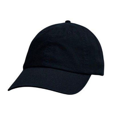 Big Size Black Low Profile Adjustable Cap 2XL - 4XL