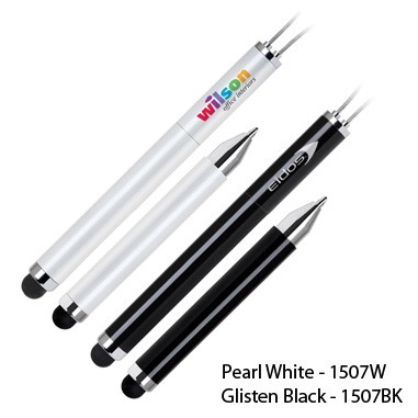 Magnetic Ballpoint And Stylus-pearl White(Engraved)