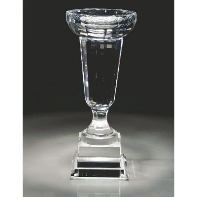 Uriah Cup Optic Crystal Trophy Award (3½"x 10¼")