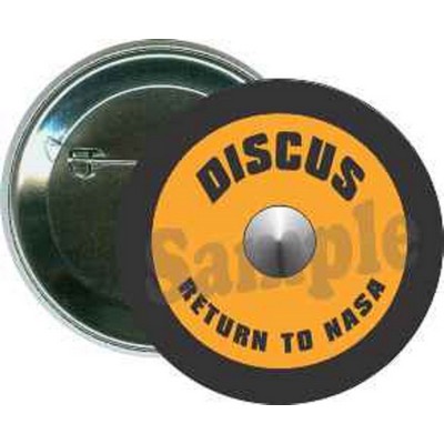 Track - Discus, Return to NASA - 2 1/4'' Round Button