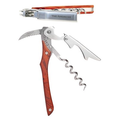 Castello™ Italian Corkscrew w/Santos Mahogany Brown Handle