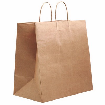 ECO Natural Kraft Eurostyle Shopping Bag (16"x9"x16")