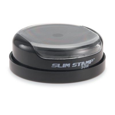 Slim Stamp™ Pre-Inked Round Stamp (2" Diameter)